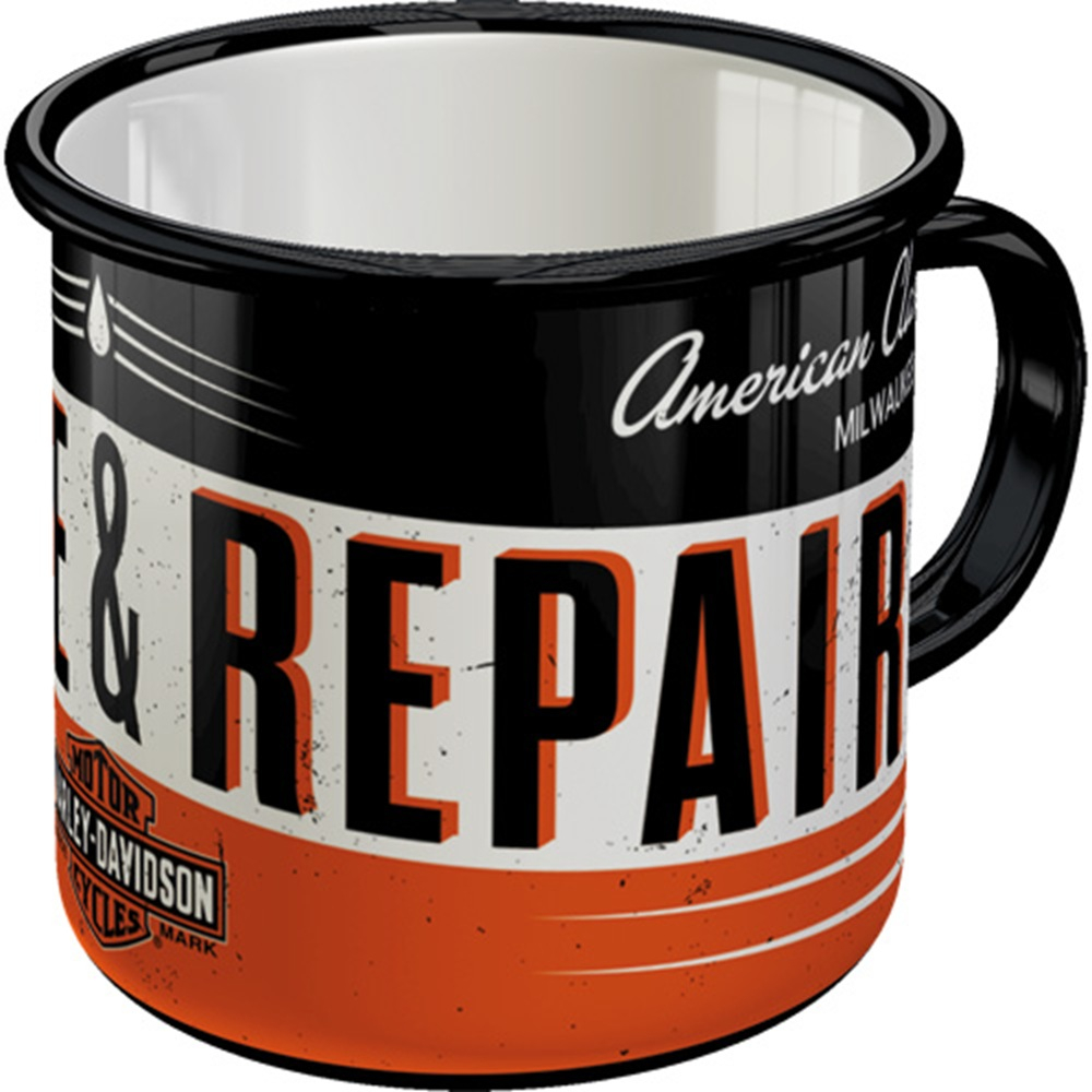 Cana Originala Harley-Davidson - Service & Repair, metalica emailata, 360 ml [8]
