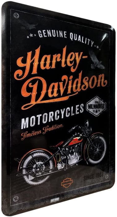 Carte postala metalica "Harley-Davidson - Timeless Tradition" [2]