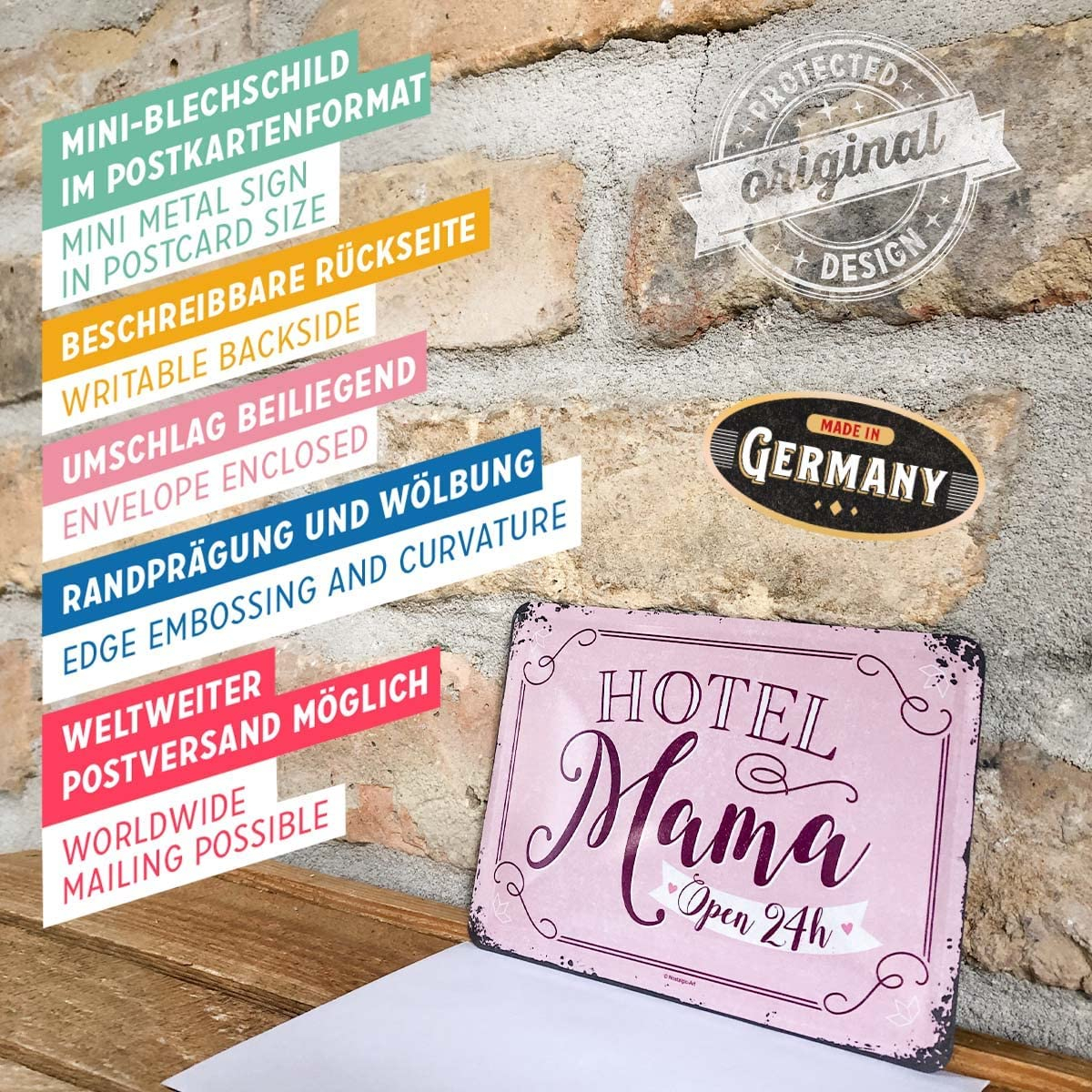 Carte Postala Metalica Hotel Mama [4]