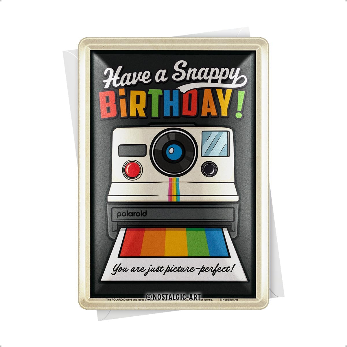Carte postala metalica Polaroid - Snappy Birthday [2]