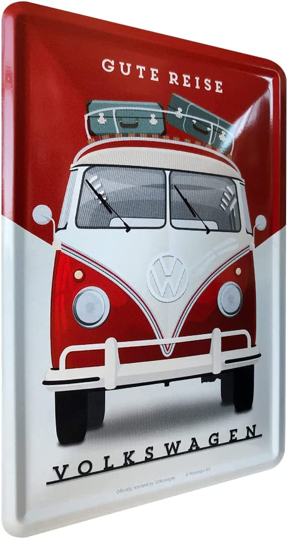 Carte postala metalica Volkswagen - Gute Reise - Forma Buna [2]