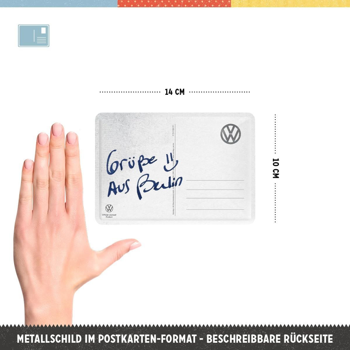 Carte postala metalica VW Golf GTI 1976 [3]