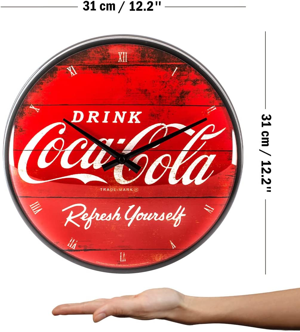 Ceas de perete Coca-Cola Logo Red Refresh Yourself - Racoreste-te [5]