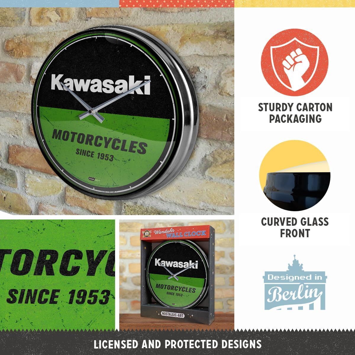 Ceas de perete Kawasaki Motorcycles - Motociclete [5]