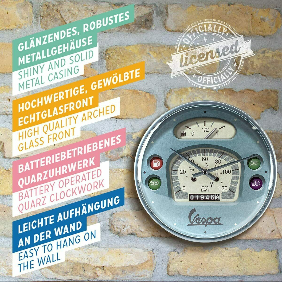 Ceas de perete Vespa - Tacho [5]