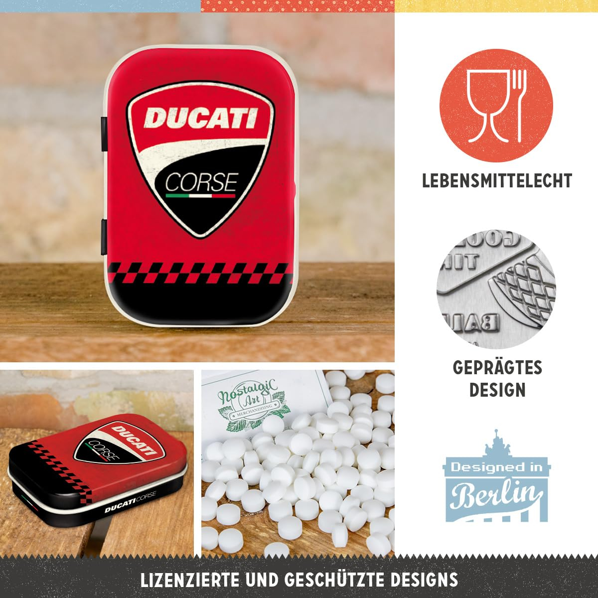Cutie metalica de buzunar Ducati Corse Logo Racing [3]