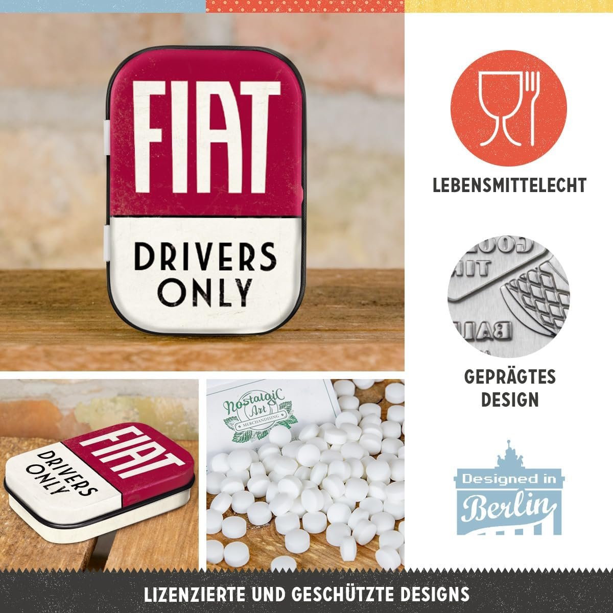 Cutie metalica de buzunar Fiat - Drivers Only - Doar pentru Soferi de Fiat [3]