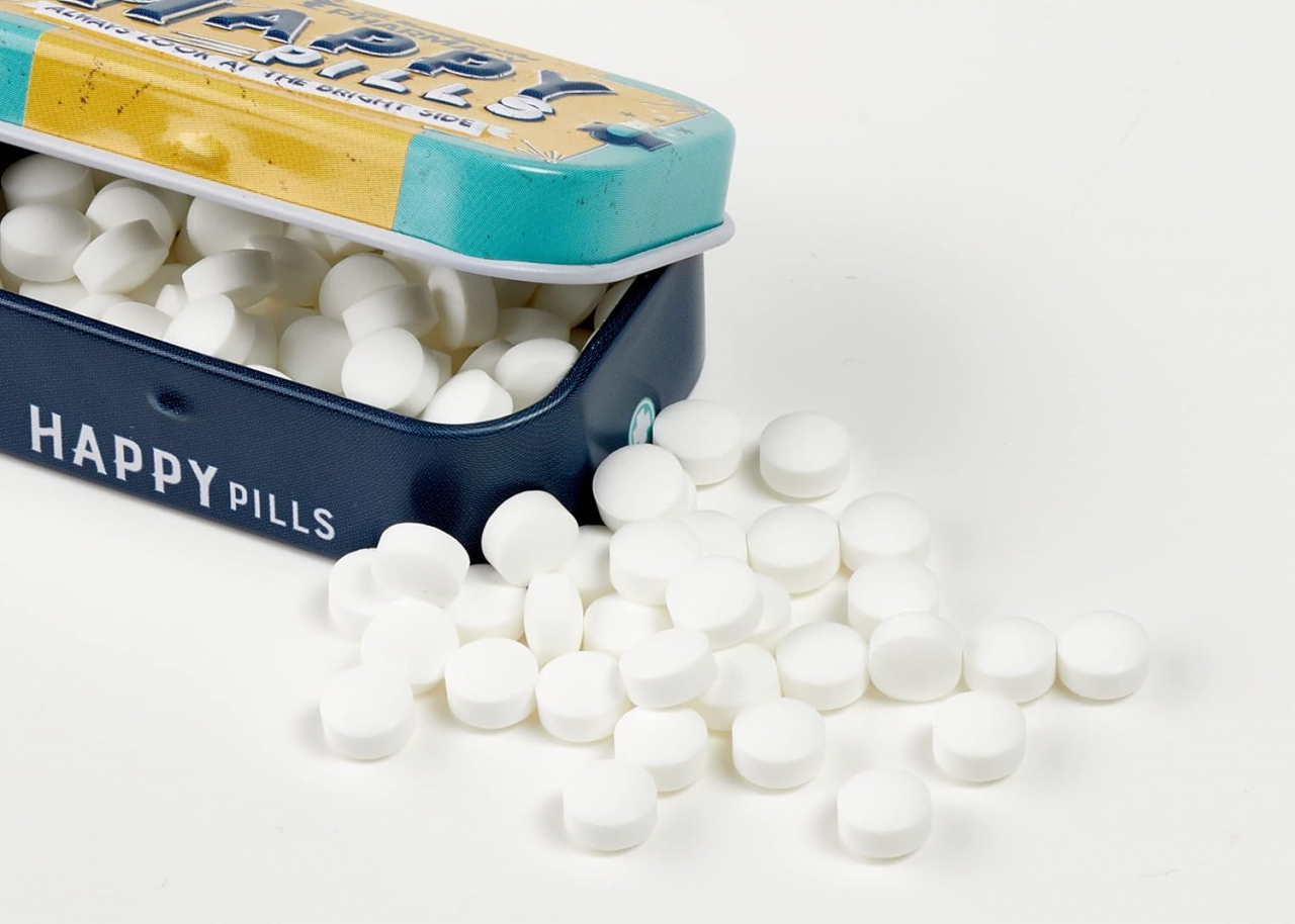 Cutie metalica de buzunar Happy Pills - Pastile de fericire [3]