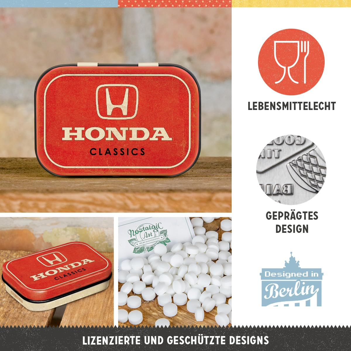Cutie metalica de buzunar Honda AM Classic Car Logo [3]