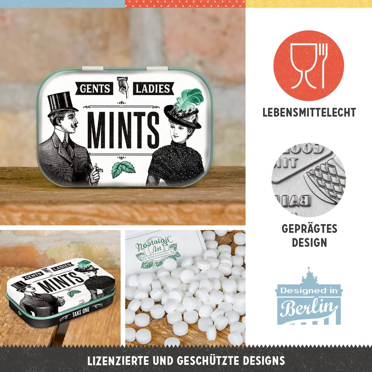 Cutie metalica de buzunar Ladies & Gentlemen Mints - Doamnelor si domnilor - Avem Bomboane [3]