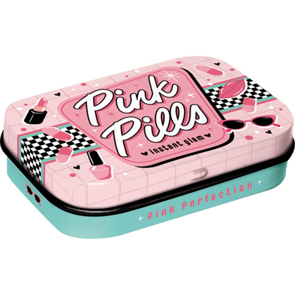 Cutie metalica de buzunar Pink Glam Pills [1]