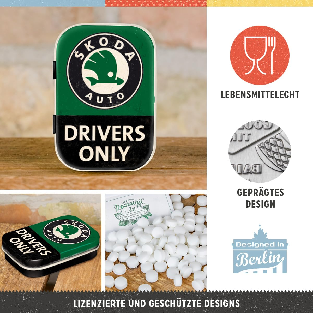 Cutie metalica de buzunar Skoda - Drivers Only - Doar pentru soferi de Skoda [3]