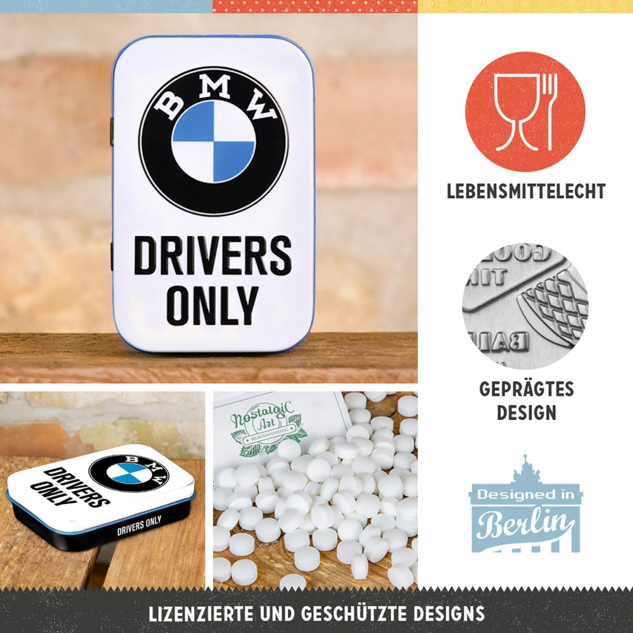Cutie metalica de buzunar XL BMW - Drivers Only - Doar pentru soferi de BMW [3]