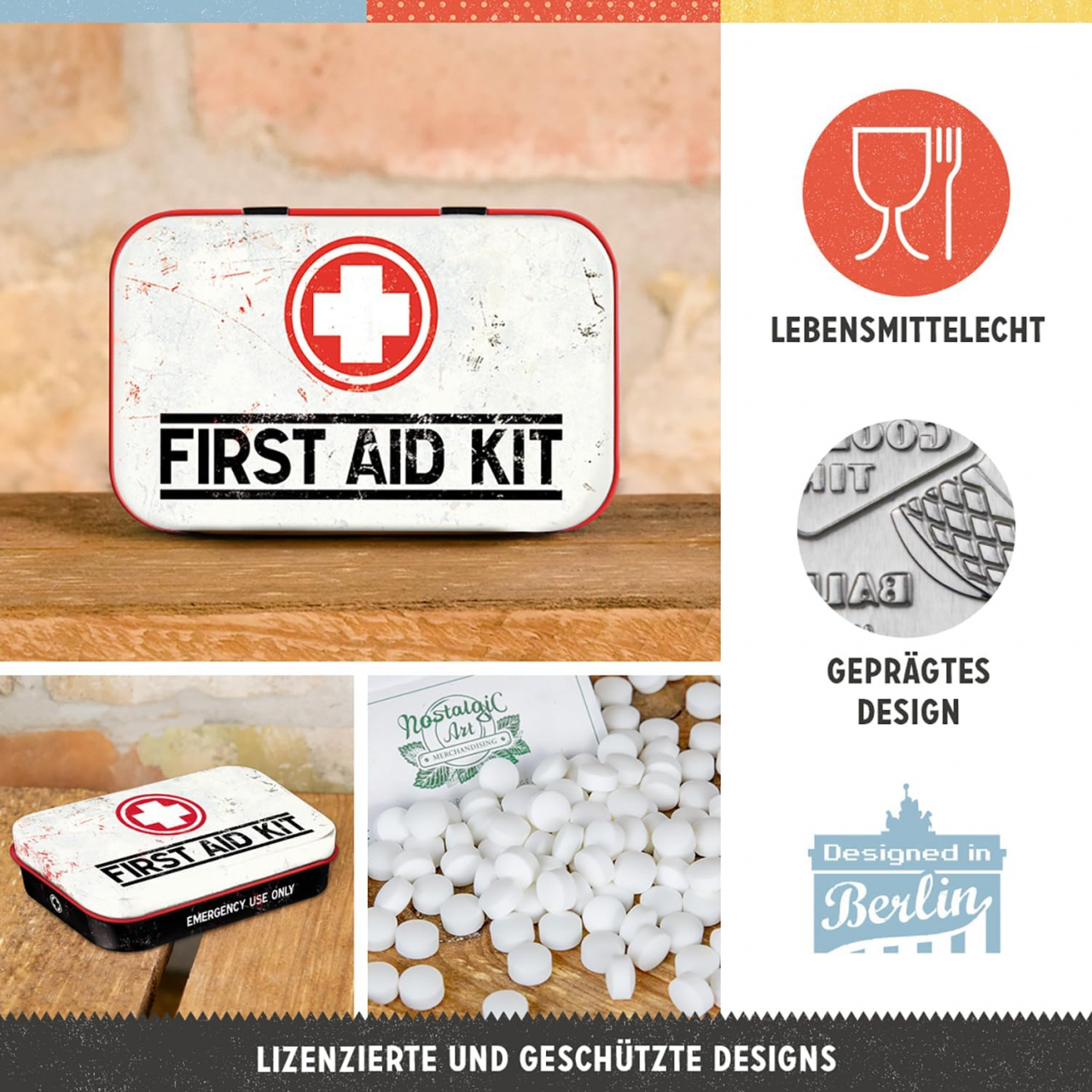 Cutie metalica de buzunar XL First Aid - Primul Ajutor [2]