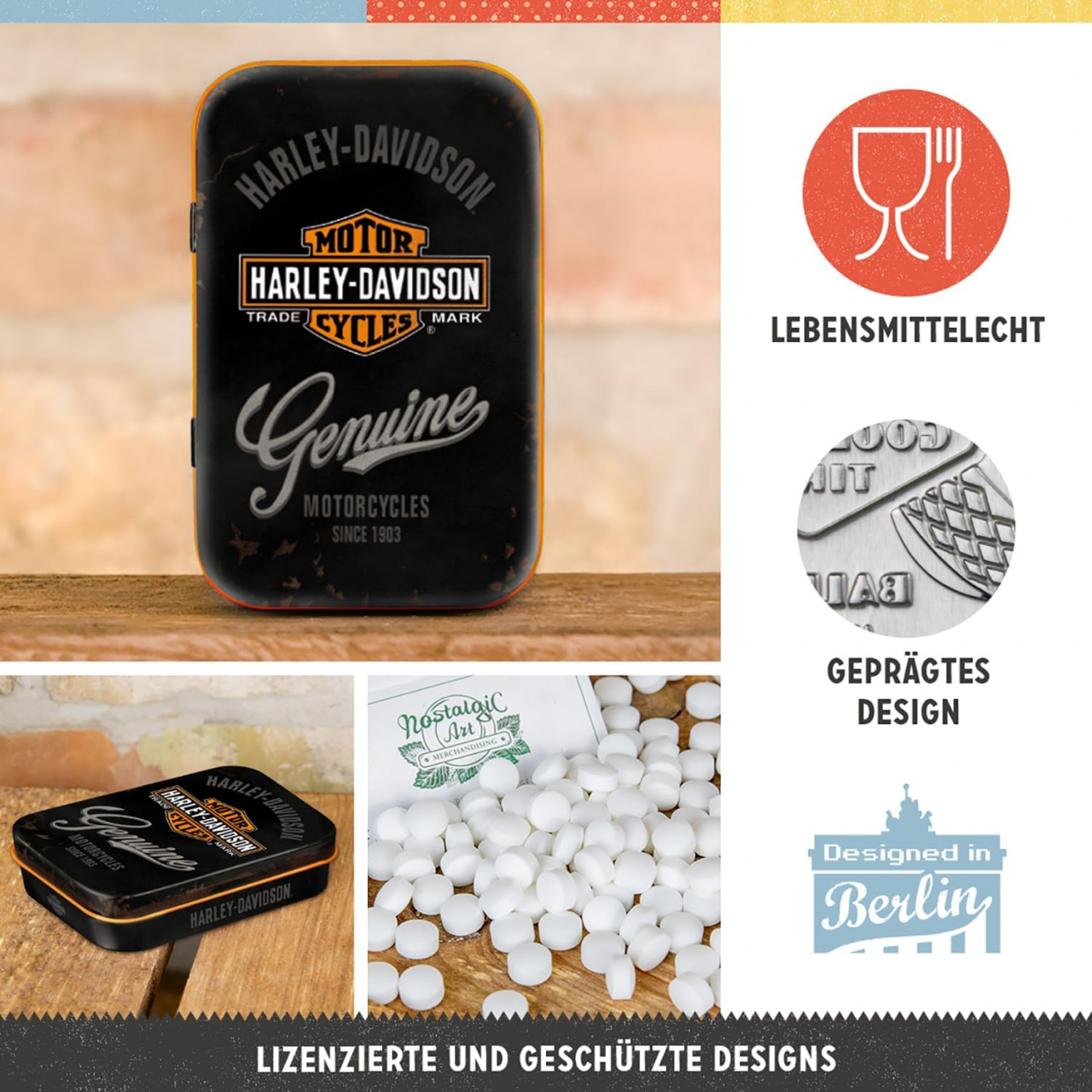 Cutie metalica de buzunar XL Harley-Davidson - Logo [3]