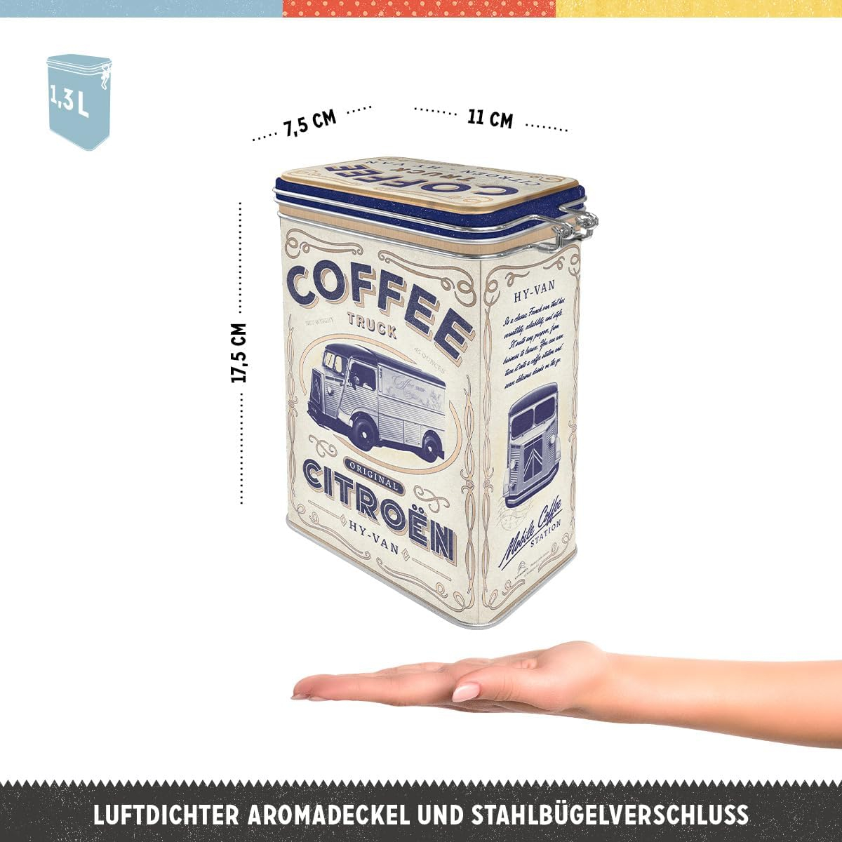 Cutie metalica etansa Citroen Coffee Truck - Furgoneta de cafea [3]