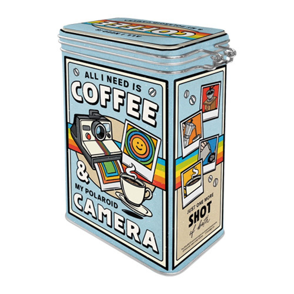Cutie metalica etansa Polaroid - Coffee & Camera [2]