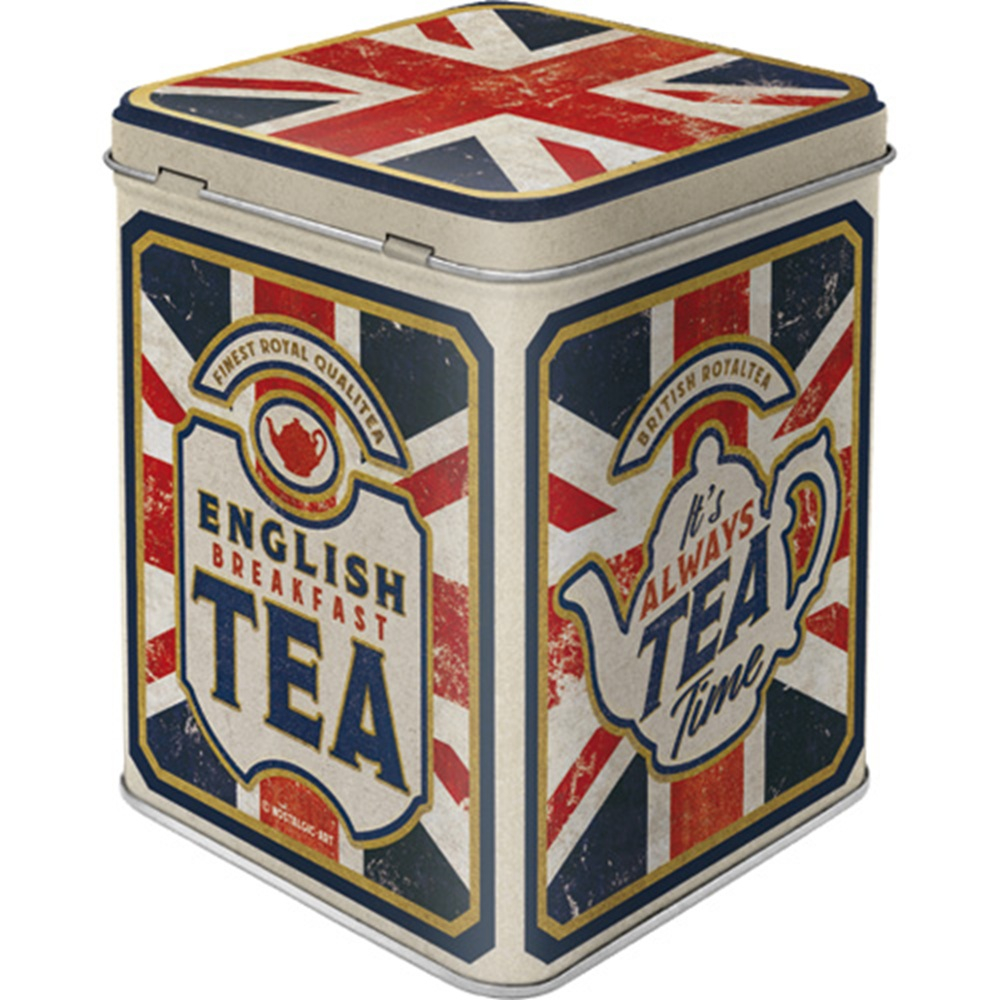Cutie metalica pentru Ceai English Tea 7.5 x 7.5 x 9.5 cm [2]