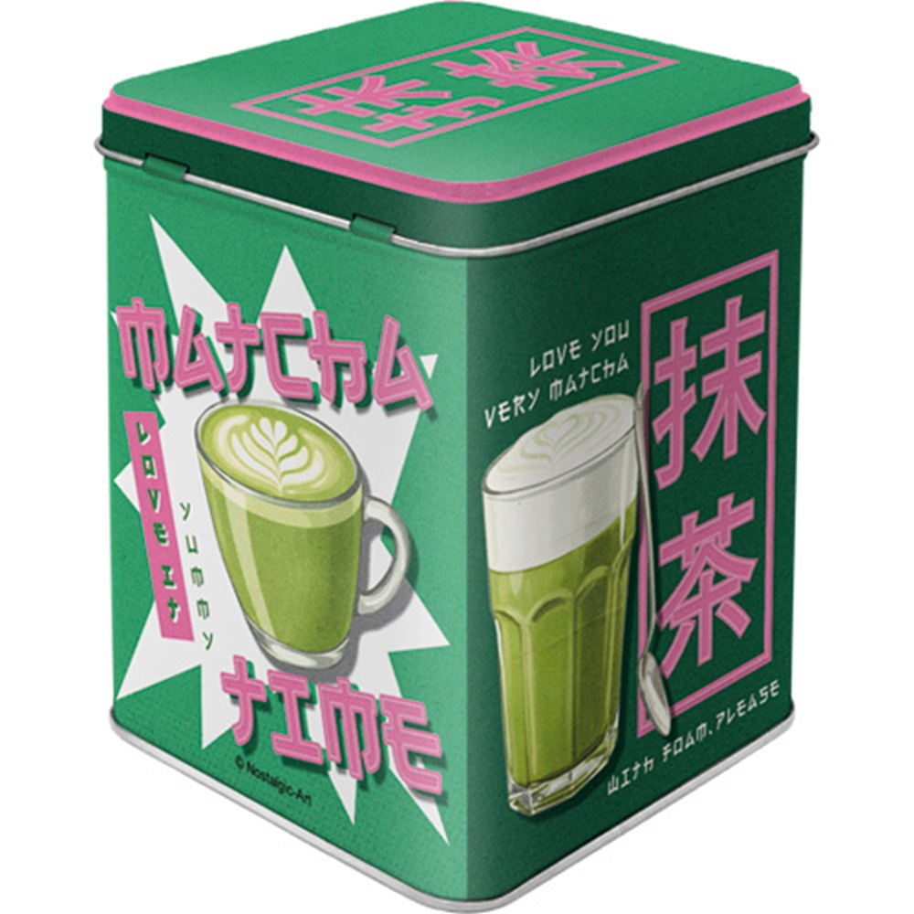 Cutie metalica pentru Ceai Matcha Time 7.5 x 7.5 x 9.5 cm [2]