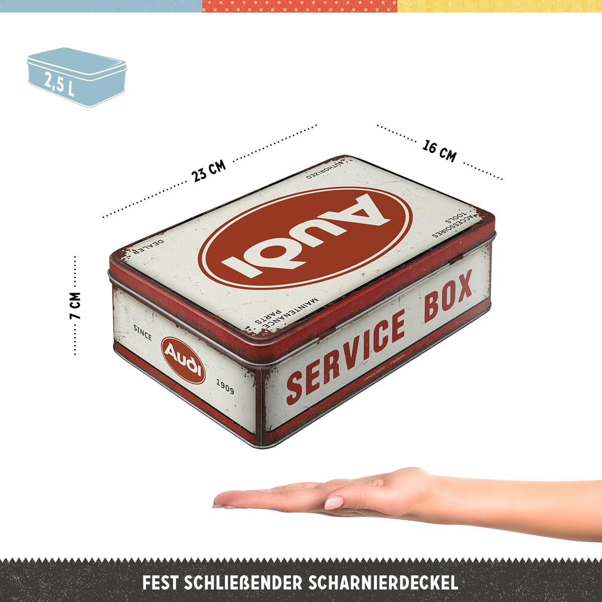 Cutie metalica plata Audi - Service Box - Cutia de Service [3]