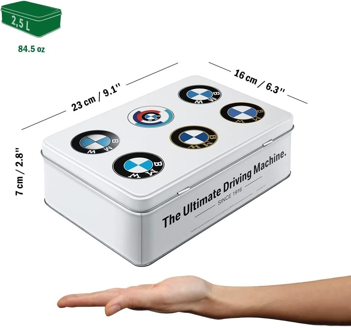 Cutie metalica plata BMW - Evolutia Siglei [5]