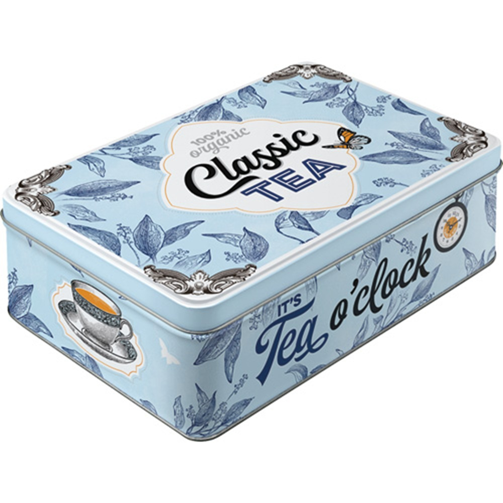 Cutie metalica plata Classic Tea [1]
