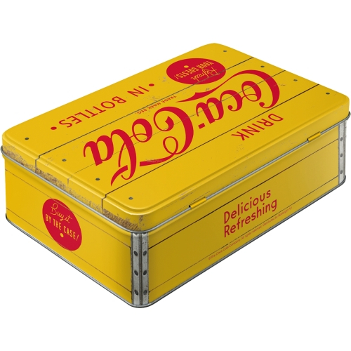 Cutie metalica plata Coca-Cola - Logo Yellow [2]
