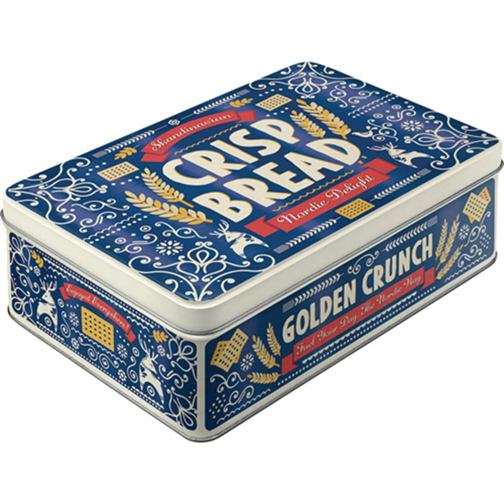 Cutie metalica plata Crisp Bread [1]