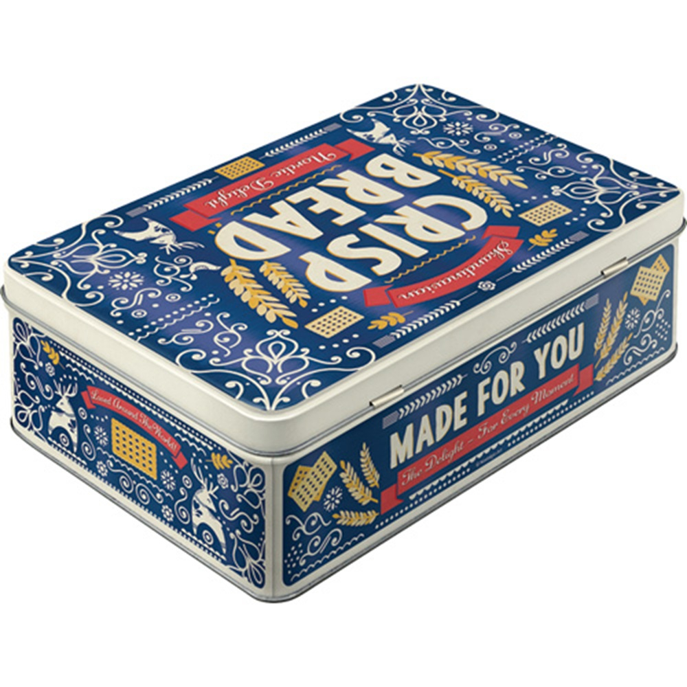 Cutie metalica plata Crisp Bread [2]