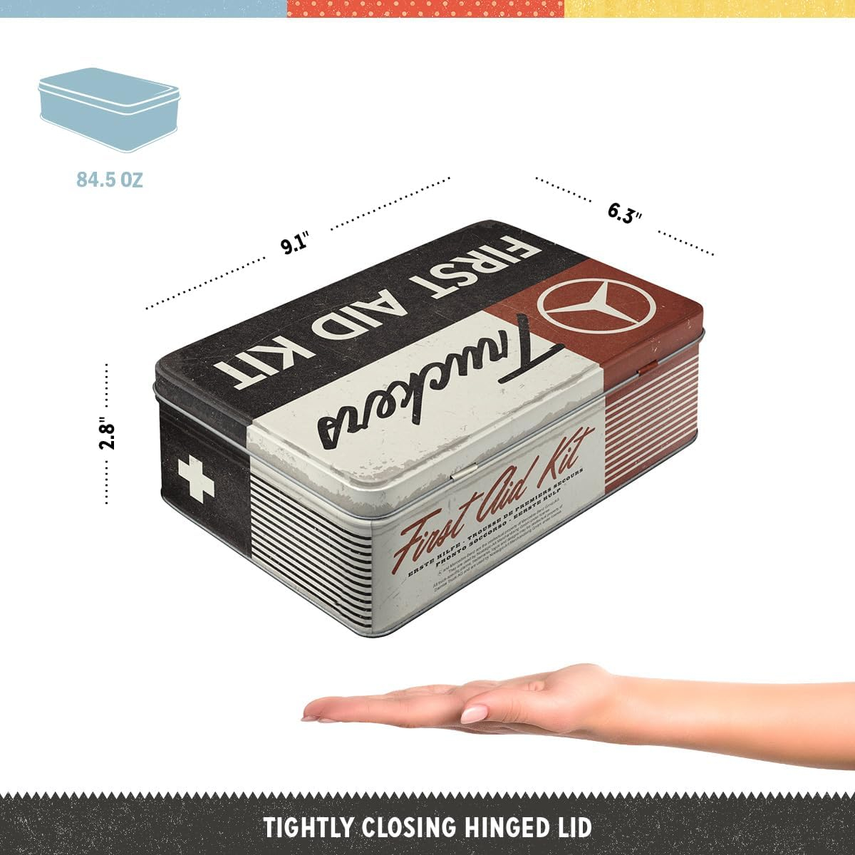 Cutie metalica plata Daimler Truck - First Aid Kit - Set de Prim Ajutor [3]