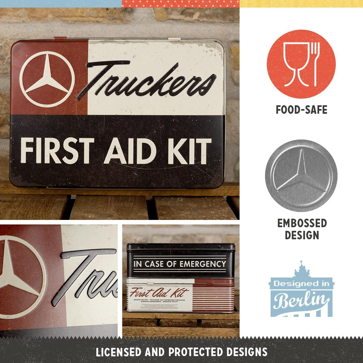 Cutie metalica plata Daimler Truck - First Aid Kit - Set de Prim Ajutor [4]