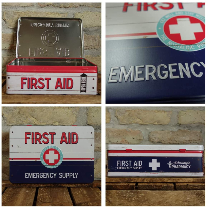 Cutie metalica plata First Aid II - Primul Ajutor  [3]