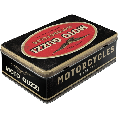 Cutie metalica plata Moto Guzzi - Logo [2]