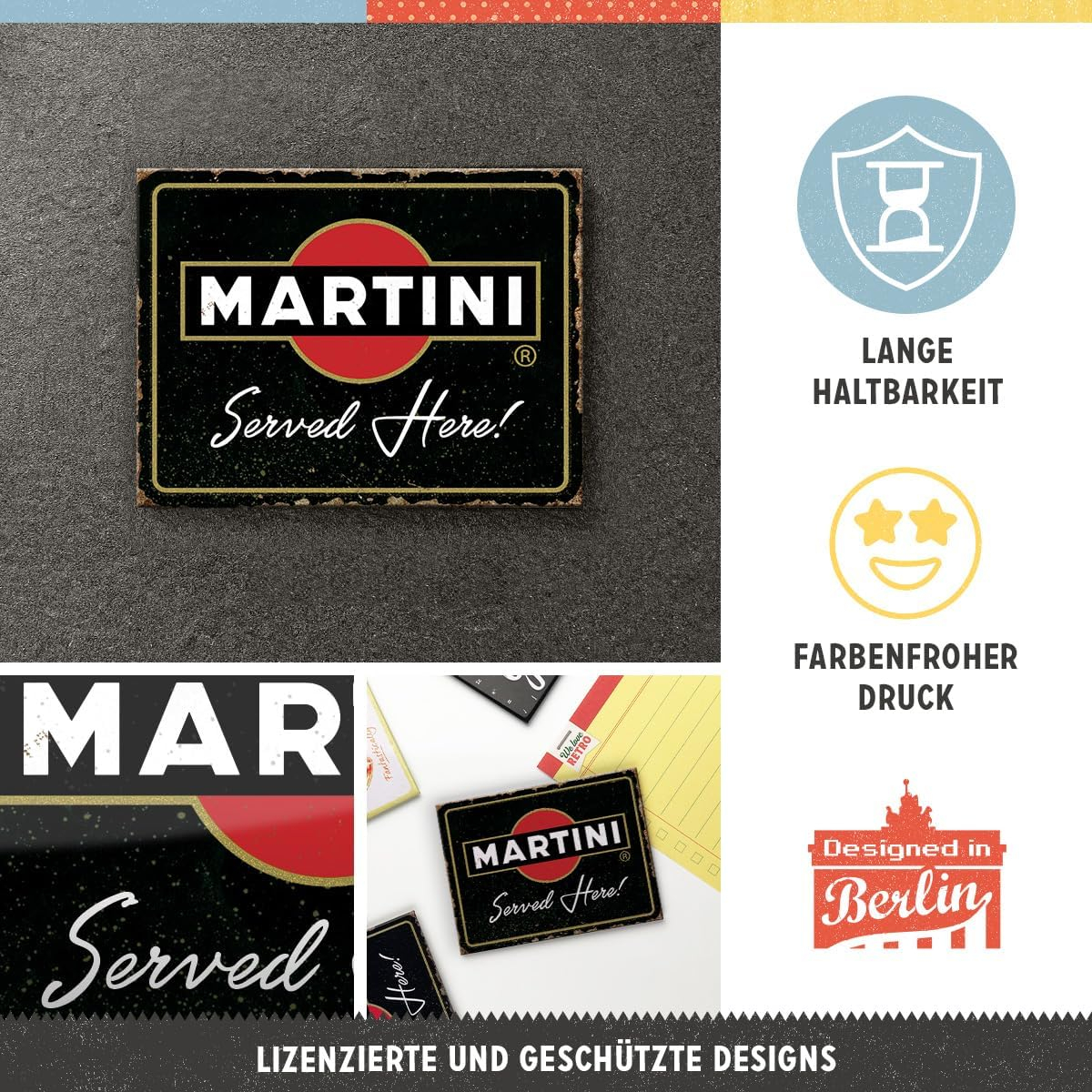 Magnet 6x8 cm Martini - Served Here - Martini - Servit Aici [3]