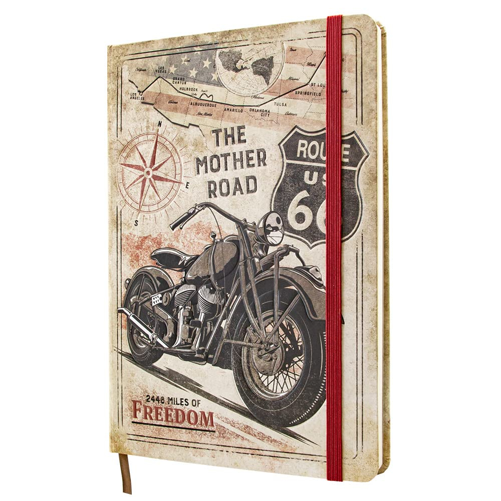 Notebook Route 66 Bike Map - Harta si Motocicleta [3]