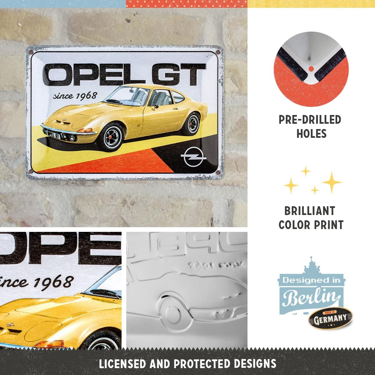 Placa 20x30 Opel - GT since 1968 - Opel GT inca din 1968 [3]
