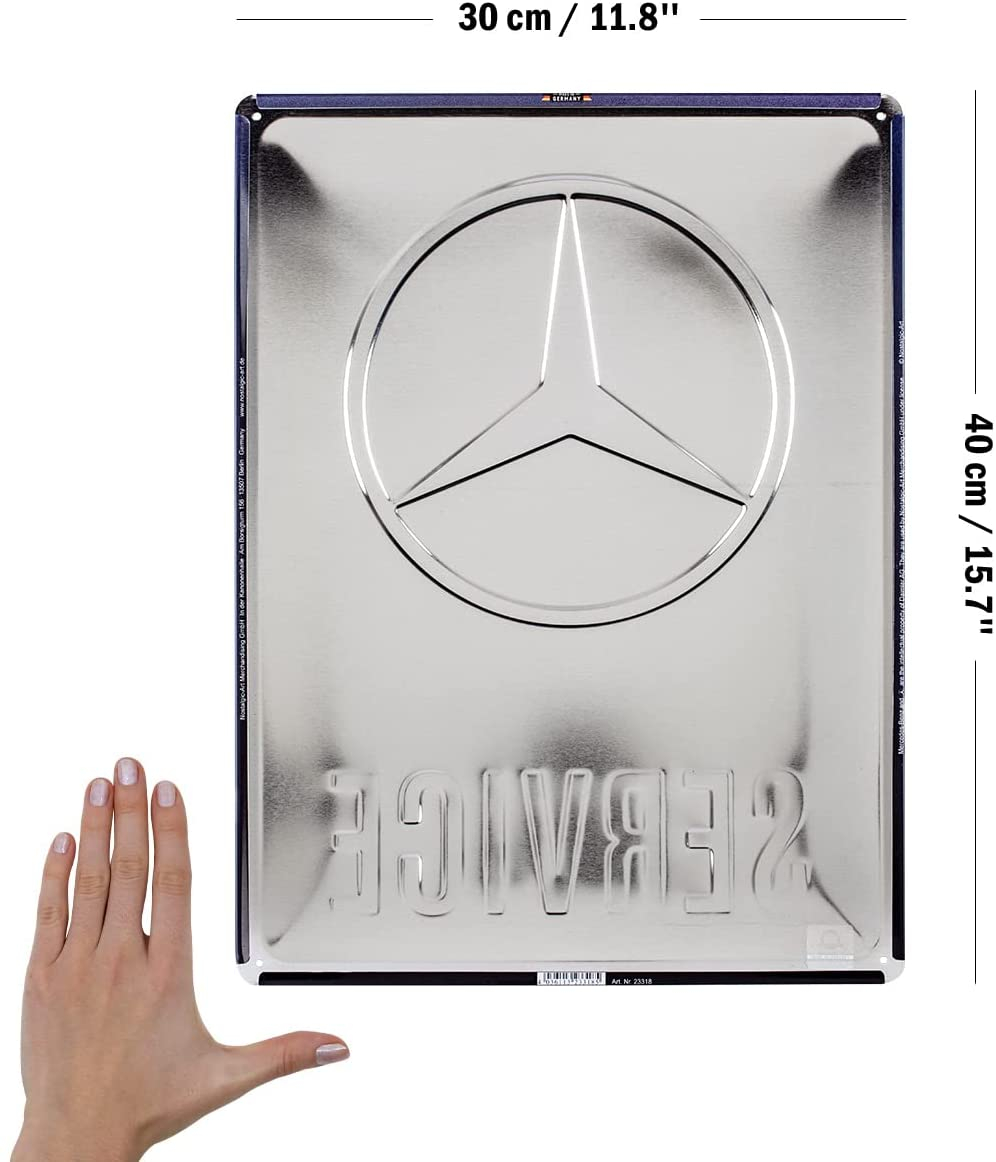 Placa 30x40Mercedes Benz Service - Albastru [4]
