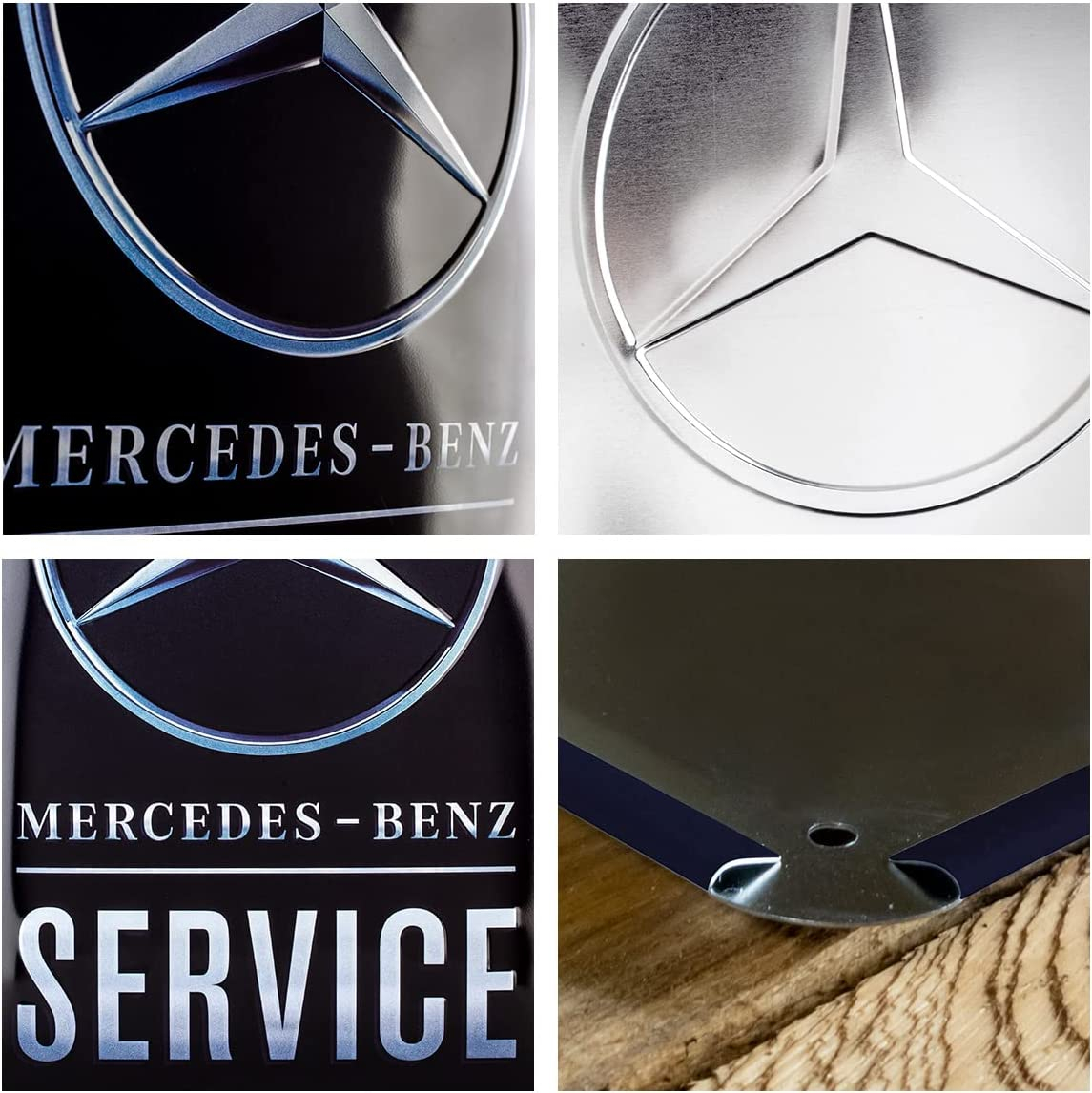 Placa 30x40Mercedes Benz Service - Albastru [2]