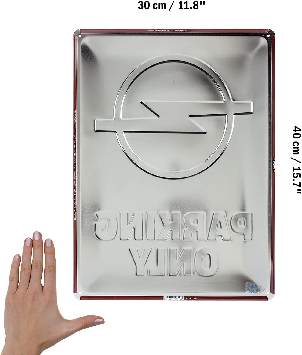 Placa 30x40 Opel - Parking Only - Parcare doar pentru Opel [2]
