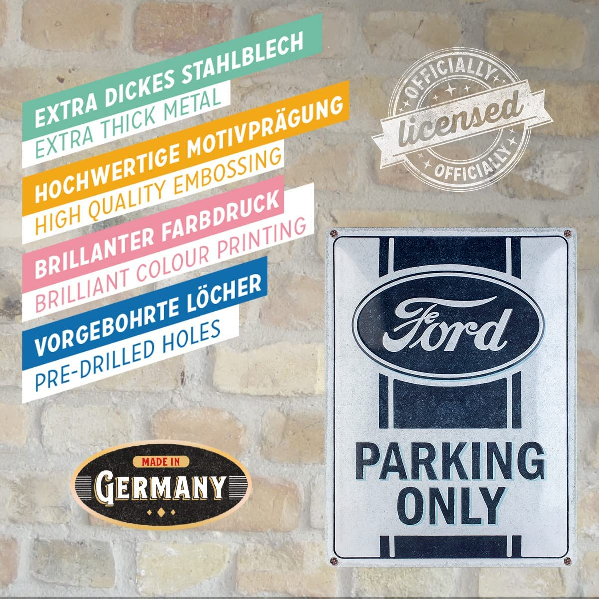 Placa decor 30x40 Ford Parking Only - Parcare doar pentru Ford [4]