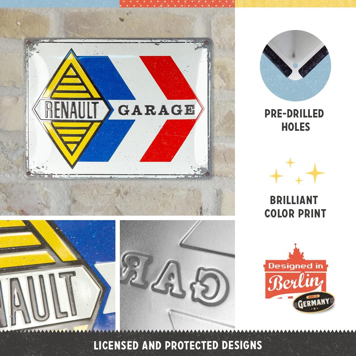 Placa decor 30x40 Renault Garage [3]