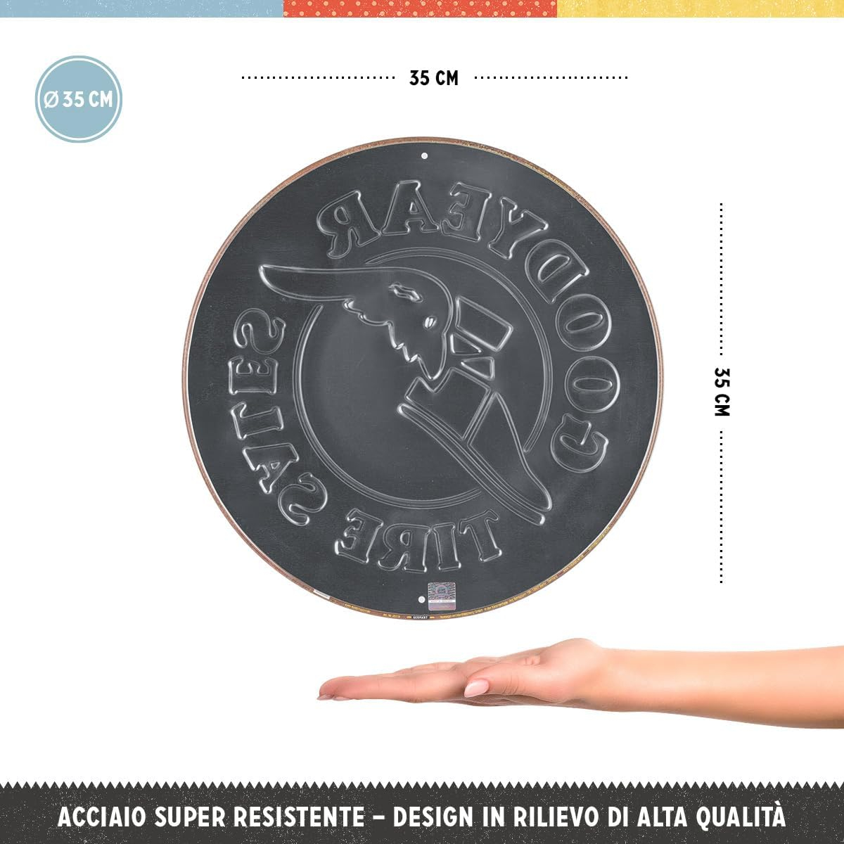 Placa decor 35cm Goodyear - Tire Sales [2]