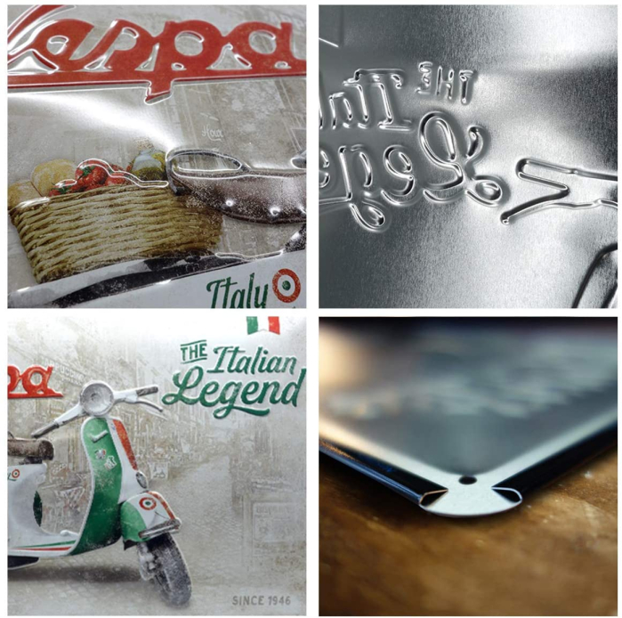Placa decor metalica 30x40cm Vespa - Italian Legend - Legenda Italieneasca [2]