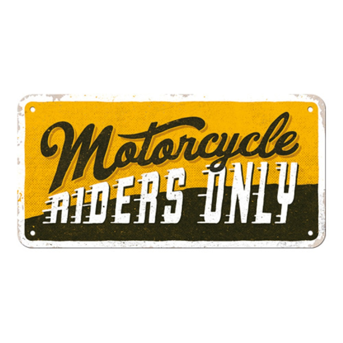 Placa decor metalica cu snur 10x20 Motorcycle Riders Only - Doar pentru Soferi de Motociclete [3]