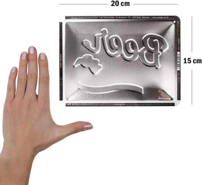 Placa metalica 15X20 Beer O'Clock Glasses - timpul pentru un pahar de bere [2]