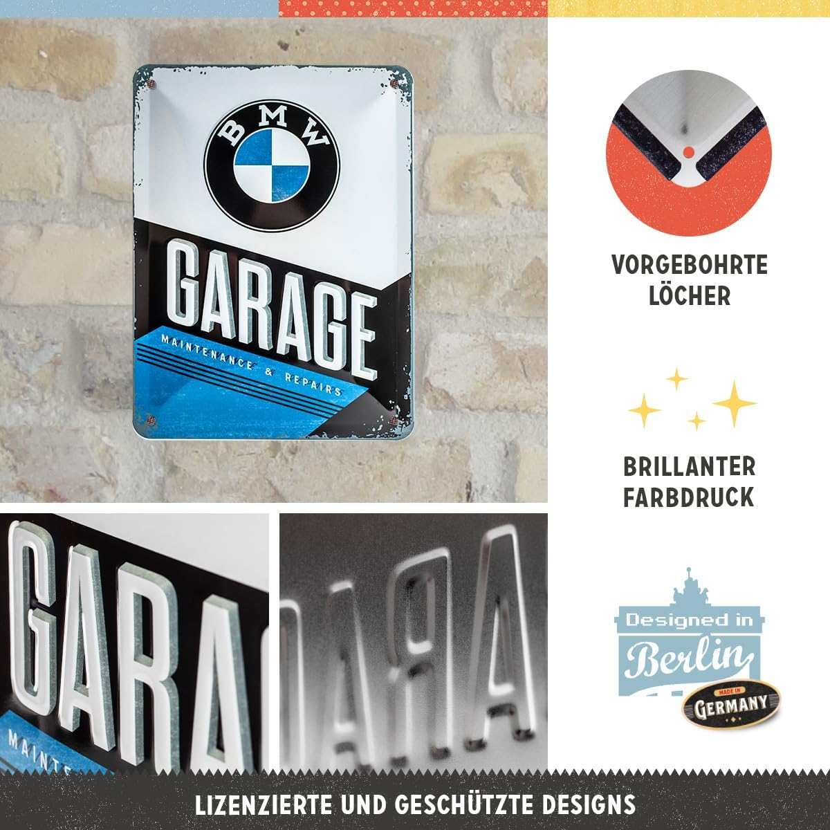Placa metalica 15X20 BMW-Garaj [3]