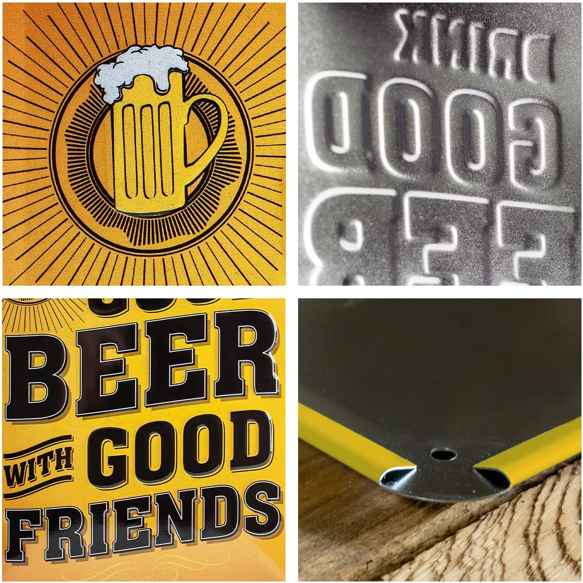 Placa metalica 15X20 Drink Good Beer - Beti bere buna [3]