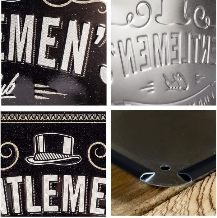 Placa metalica 15x20 Gentlemen's Club - Clubul de Gentlemeni [3]