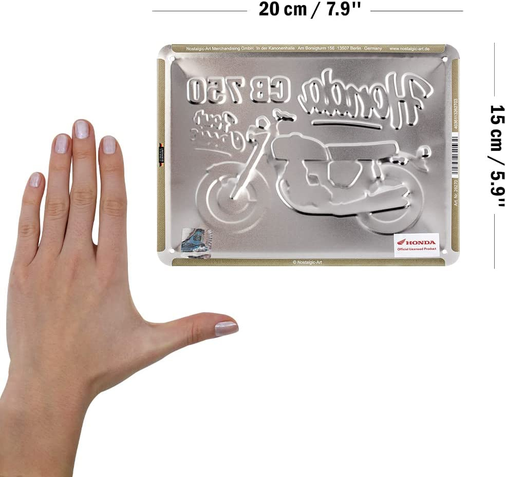 Placa metalica 15x20 Honda MC - CB750 [2]