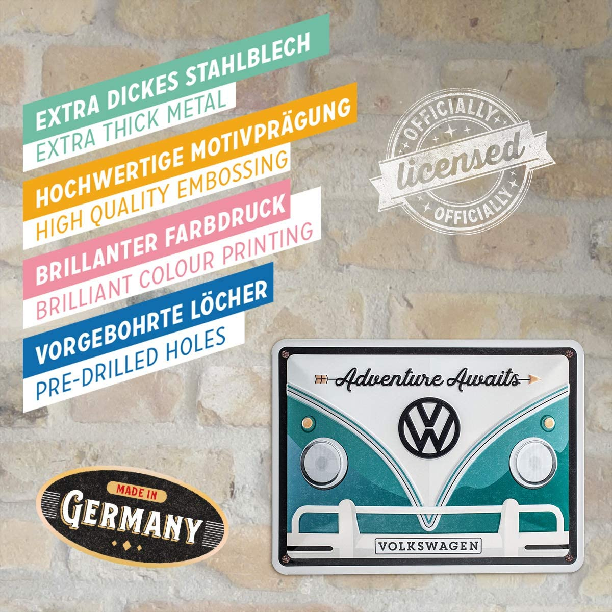 Placa metalica 15x20 Volkswagen Adventure - Aventura [4]